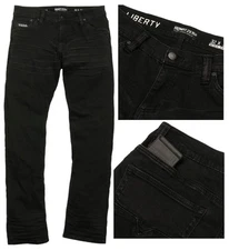 Howitzer Style Men's Denim Jean Liberty Black Military Grunt 34" INSEAM