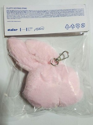 アイドル NewJeans FLUFFY KEYRING (PINK / WHITE) お得】 NewJeans Official] X (10.5 Keyring Doll Bunini