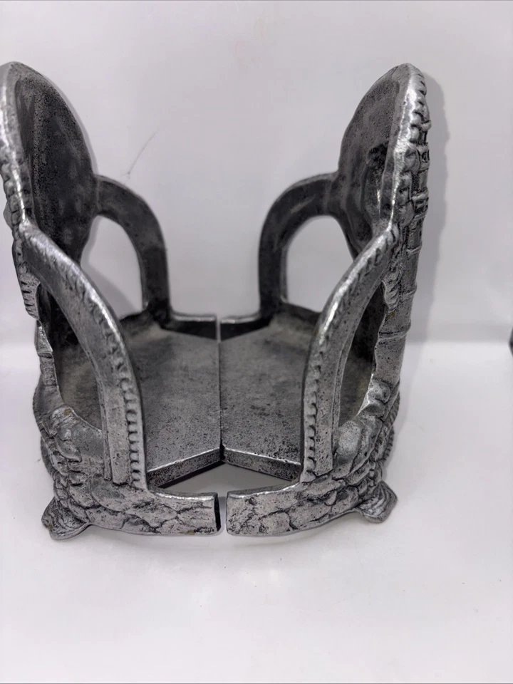 Candelabro Carson Plata Peltre Grande/Mediano Faro Tarro "Guardián de la Luz" Foto 4 de 4