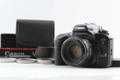 [N MINT] Canon EOS 7 Elan 7E 35mm Film Camera w/ EF 50mm F1.8 II Lens From JAPAN - Photo 1/4