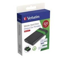 VERBATIM HARD DISK ESTERNO 2.5 320GB BLACK USB 3.2 53110