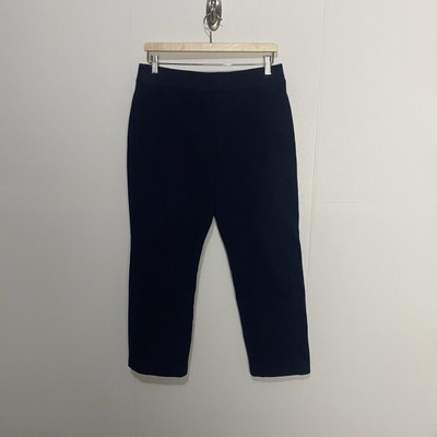 Spanx Women s Navy Pull On Rayon Blend Pants Size Petite Large.