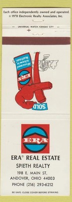 Matchbook Cover - ERA Real Estate Spieth Andover OH