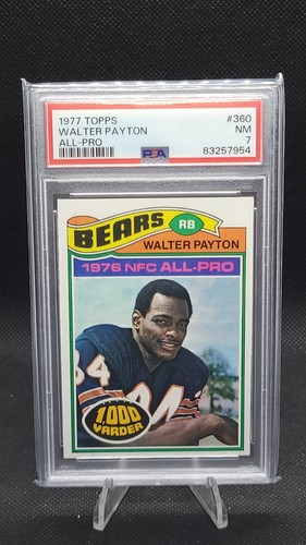 Walter Payton #360 1977 Topps card