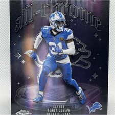 2025 Topps Chrome Kerby Joseph All-Chrome Insert #ACT-23 Detroit Lions NFL