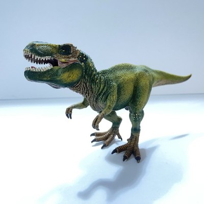 Schleich Green Tyrannosaurus Rex Dinosaur T-Rex Figure 11'' Toy Movable Jaw 1D