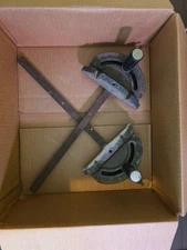 (2) Vtg Craftsman 10" table saw miter gauges, series 158592-D000