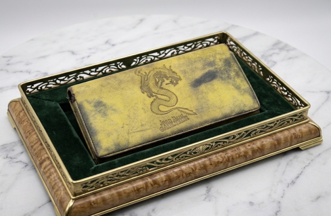 Vintage Jean Paul Gaultier Dragon Wallet: 90s Designer Leather