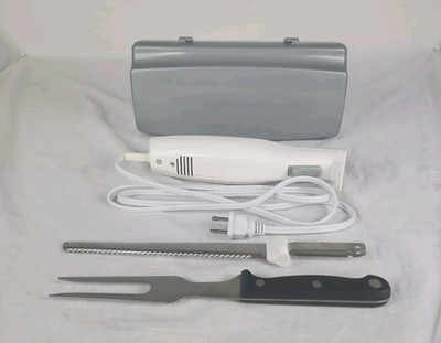 Hamilton Beach 74251G Electric Knife Set Stainless Steel Blades with Fork Case