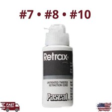 Retrax Dental Gingival Retraction Cord Packing 7/8/10 Twisted Plain 100" Bottle