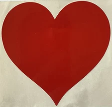 LARGE RED HEART Stickers (1pc)Mrs.Grossman's•Valentines •Love•Shapes•Card Making