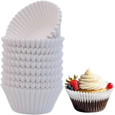 200pcs White Standard Cupcake Liners for Baking Cup, No Smell,