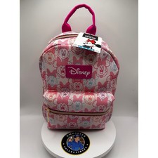 Disney Minnie Mouse Youth Mini Backpack Pink Faux Leather AOP Bioworld New