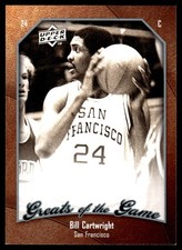 Bill Cartwright 2009-10 Upper Deck Greats of the Game #19 San Francisco Dons