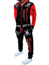 Men  s Hoodie Tracksuit Set 2 Pieces Casual Athletic Warm Sweatsuits Zip up Ou...