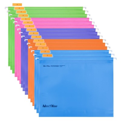 Hanging File Folders, 15PCS Letter Size Suspension Files, Polypropylene Filin...