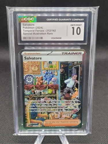 Salvatore Temporal Forces 212 SIR CGC 10 Pokémon plus Free Pack