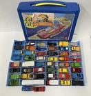 Vintage Toy Car LOT 50+  MATCHBOX, TOMICA, MAJORETTE, HOT WHEELS with CASE!