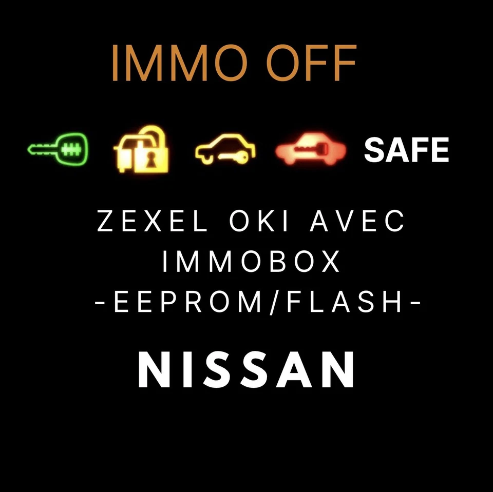 FORFAIT IMMO OFF NISSAN ZEXEL OKI AVEC IMMOBOX-EEPROM/FLASH - Photo 1/1