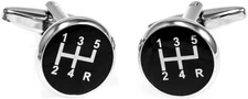 MRCUFF 5 Speed Black Gear Stick Shifter Shift Knob Car Auto Racing Race Pair... 