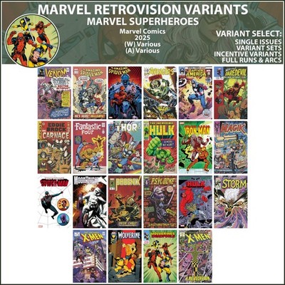 Marvel Retrovision Variants (2025) Marvel Comics COVER SELECT