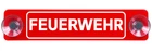EXCELLENT! FIRE BRIGADE Aludibond Sign with Suction Cups - Car Sign for Cars