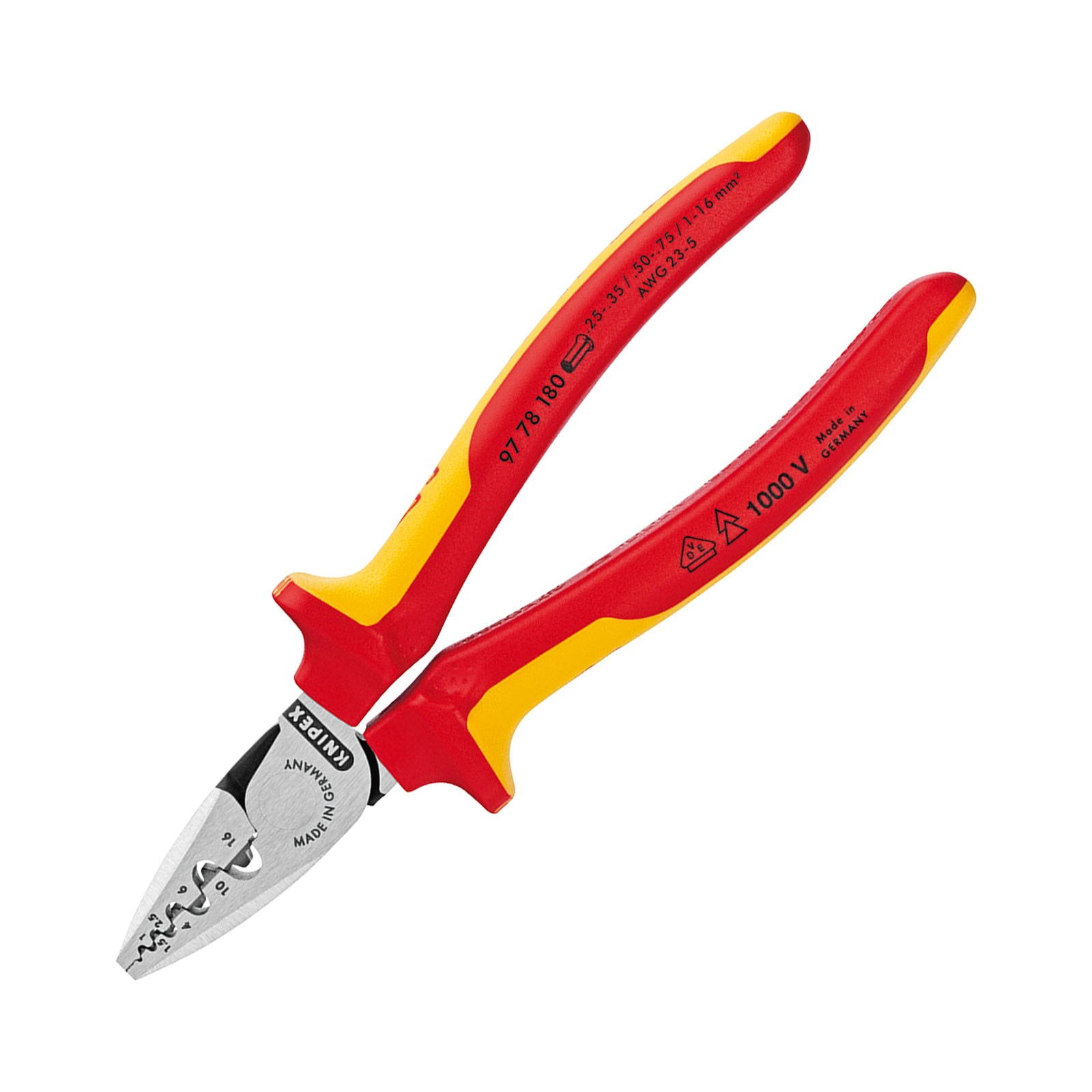 Knipex Crimping Pliers For End Sleeves (Ferrules) 180mm