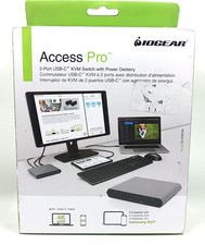IOGEAR Access Pro 2-Port USB-C KVM Switch wit...