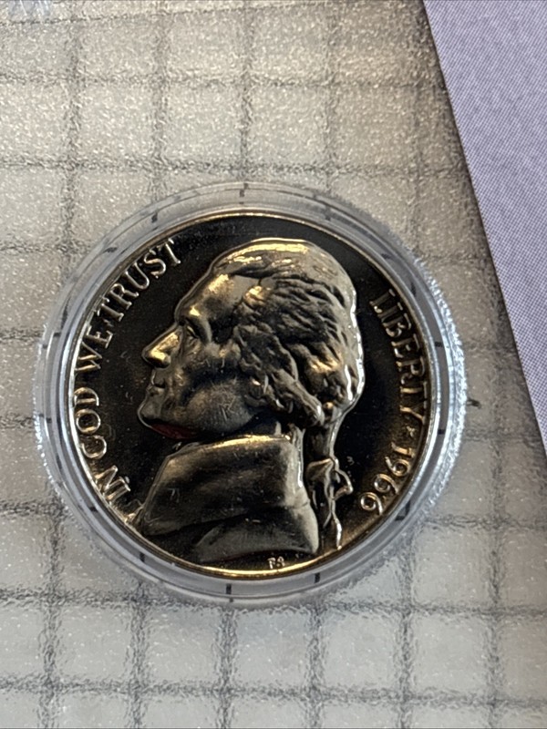1967 5c Jefferson Nickel Coin From Special Mint Set SMS With Free Shipping