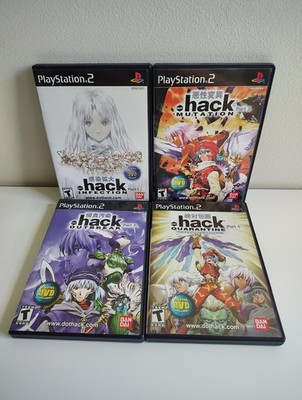 Dot .Hack Part 1,2,3,4 Infection, Outbreak, Mutation Quarantine CIB Ps2 Exc Cond