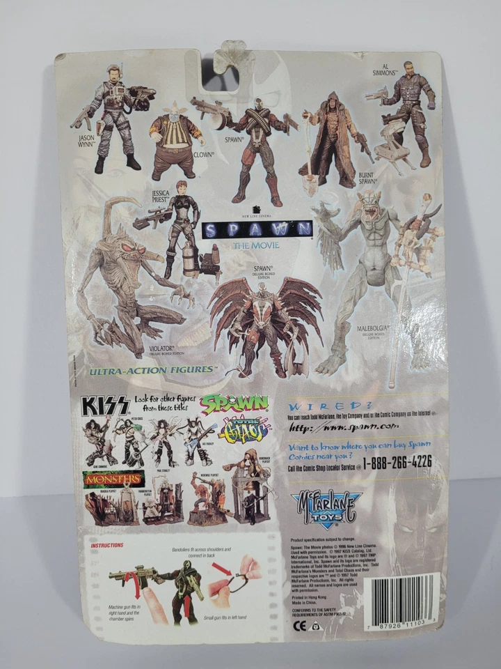 Figura de acción Spawn The Movie: Spiked Spawn Ultra sellada Mcfarlane 1996 Foto 4 de 4