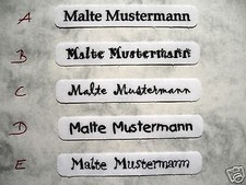 102 W&auml;scheschilder  Namensschilder B&uuml;geletiketten ! Namensetiketten Label Schild