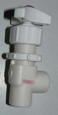 PLASTIC ANGLE STOP VALVE 1/4" FEMALE NPT FNPT