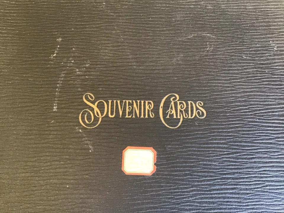 老式黑色镀金纪念品卡剪贴簿专辑空白床单脆弱 — 第 2/4 张图片