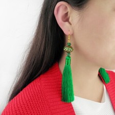 Femme Boucles D'Oreille Goutte Long Gland Pendentif Mariage Ethnique ♥ Style