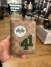 Coach Passport Case Travel Wallet - CY903 Signature Canvas w/Patches - NWT