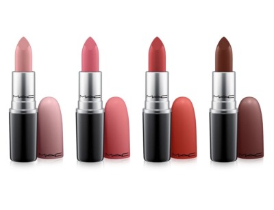 4 MAC Matte Lipstick Set Nude Du Jour  Nouvelle Vogue Russian Red Antique Velvet