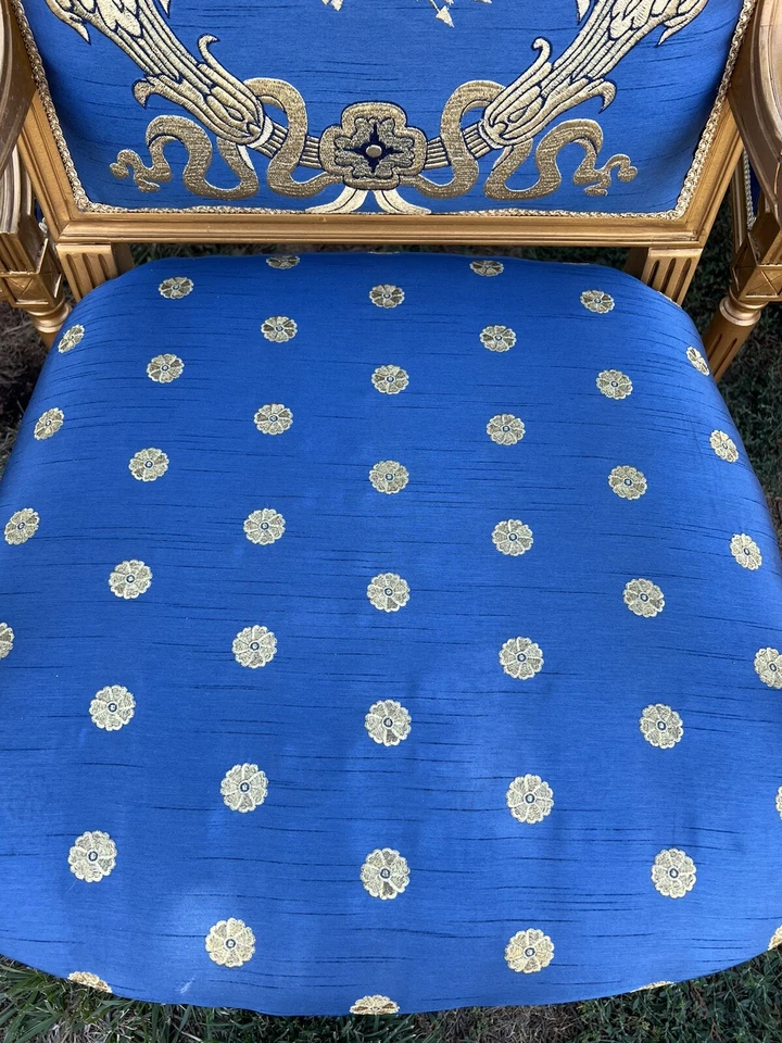 Редкие стулья Savoia в стиле синей комнаты в Белом доме (цена за 1 - Изображение 4 из 4