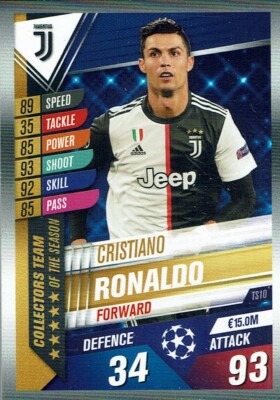 Topps Match Attax 101 Collectors Team of the Season TS10 Cristiano Ronaldo