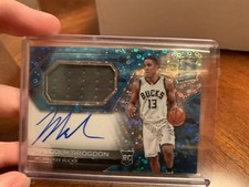 2016-17 Panini Spectra Malcolm Brogdon Neon Blue Disco Rookie GU Patch Auto /99!