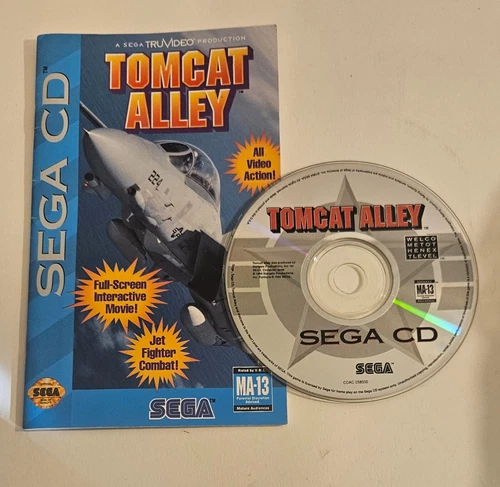 New ListingSega CD Tomcat Alley  1994. Disc & Users Manual ONLY **Tested**