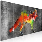 FOX COLORFUL Canvas Print Framed Wall Art Picture Photo Image g-A-0246-b-m