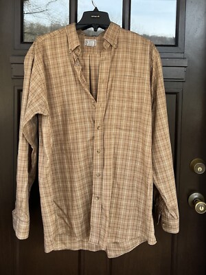 Llbean Mens Large Tall Dress Shirt 100% Cotton | eBay