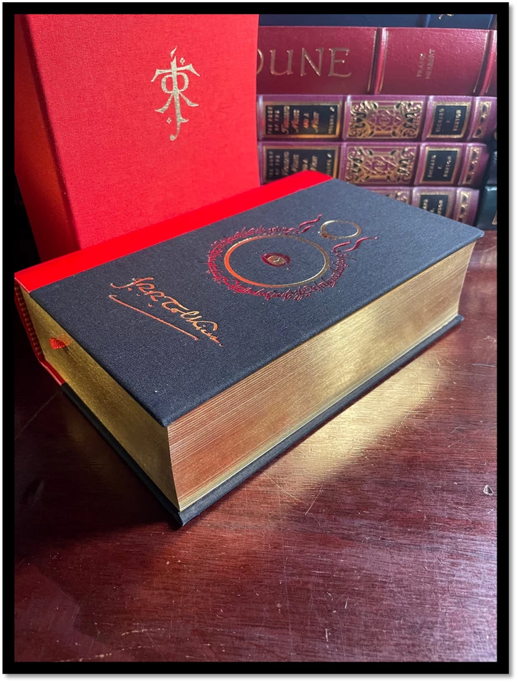 Lord Of The Rings By JRR Tolkien New Leather Bound Hardback Special Gift Edition Foto 4 de 4