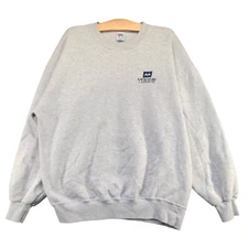 Jerzees Super Sweats Men's Modine La Porte Pullover Sweatshirt Gray XL Vintage