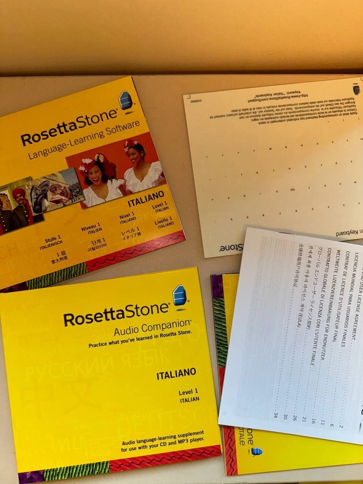 Rosetta Stone Italian Level 1 Interactive Language Learning Software Italian One - Image 4 of 4