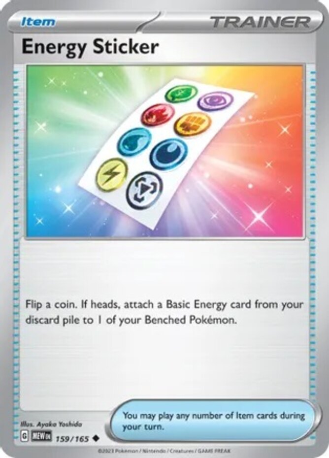 x4 Energy Sticker - 159/165 - Uncommon Pokemon SV: Scarlet and Violet 151 M/NM