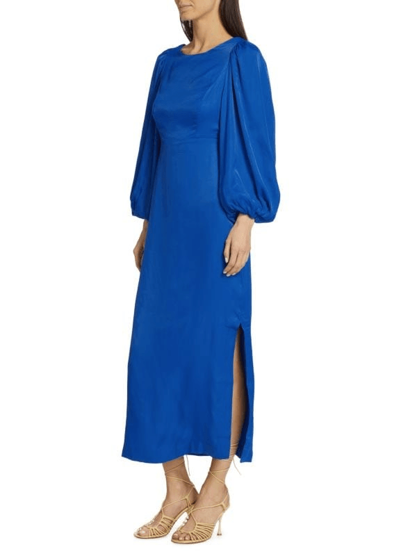 farm rio open back dress Farm Rio x Anthropologie Long-Sleeve Open-Back Mini Dress