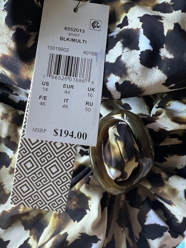 Amoressa Womens Spirit Leopard Halter One-Piece Swimsuit Sz 14 $194 Miraclebrand - Picture 7 of 7