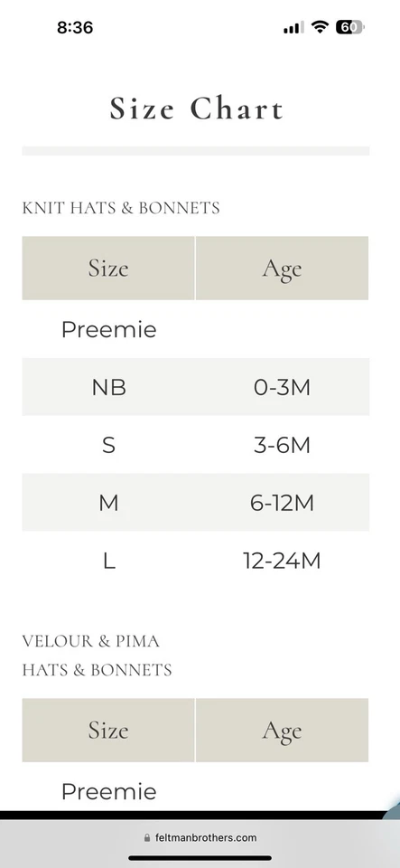 Boné Feltman Bros. novo com etiquetas azul marinho 100% algodão malha abas - pequeno, bebê menino - Imagem 3 de 3